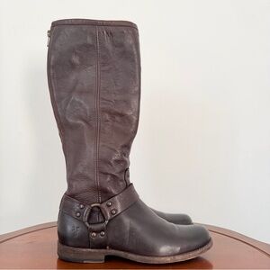 FRYE Women's Philip Harness Tall Rider Boots | US 7.5